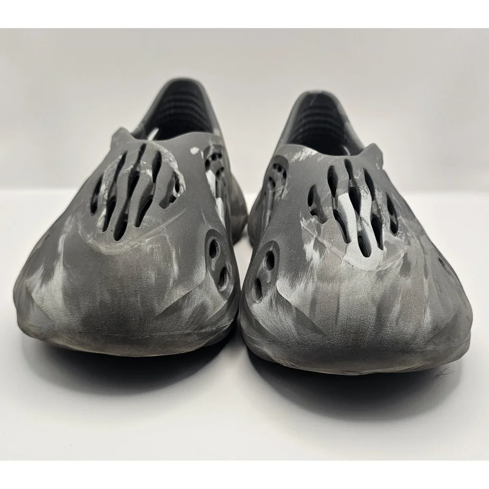 adidas Yeezy Foam Runner Slip-On Sandals Gray Black Blue Marble Breathable Men